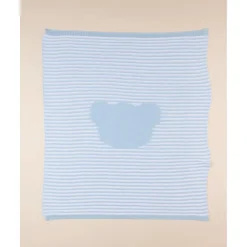 Manta Estival Azul con Osito para Cuna*Prenatal Hot