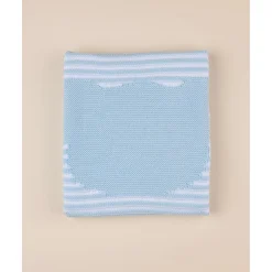 Manta Estival Azul con Osito para Cuna*Prenatal Hot