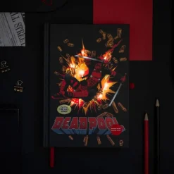 Hot Marvel - Cuaderno A5 con luz Deadpool Merchandising|Friki Zone