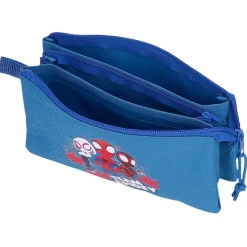 New Marvel - Portatodo 3 compartimentos - Team Spidey Material Escolar