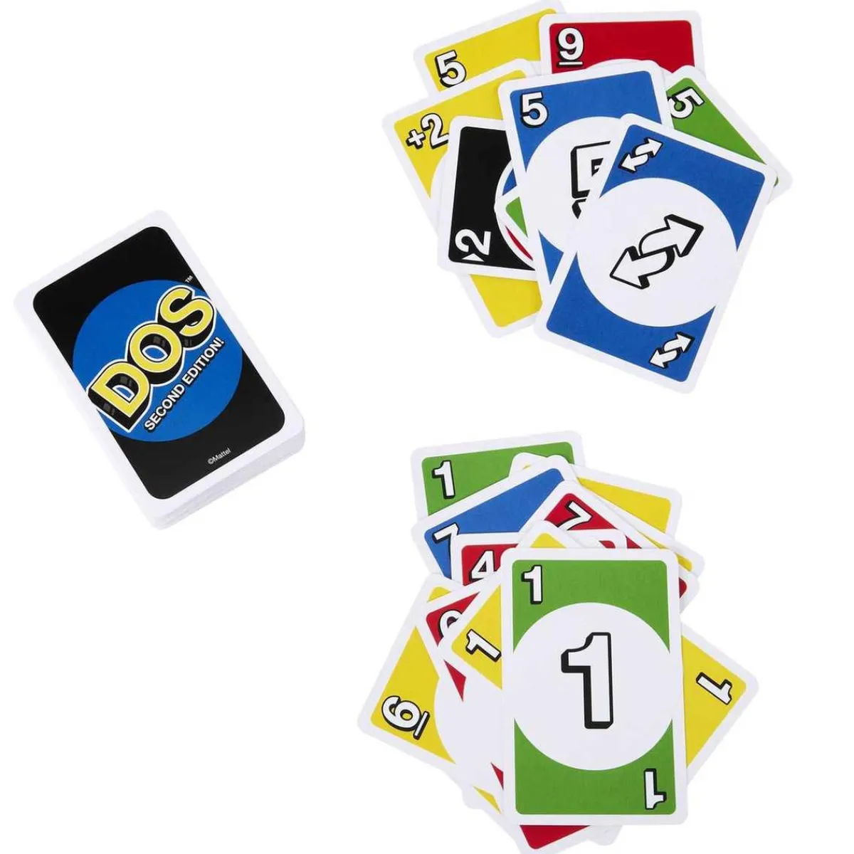 - Juego de cartas Dos segunda edición familiar de mesa ㅤ*MATTEL Outlet