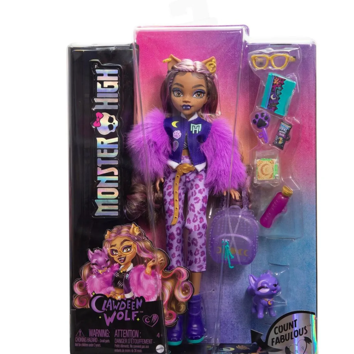 Clearance - Monster High - Muñeca Clawdeen con mascota y accesorios Muñecas