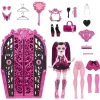 Hot - Monster High - Muñeca Draculaura Skulltimate con armario y accesorios Muñecas
