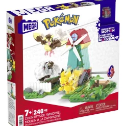 - Pokemon - Construcción Pokémon con movimiento: Pikachu, Wooloo y Pidgey, 240 bloques ㅤ*MATTEL