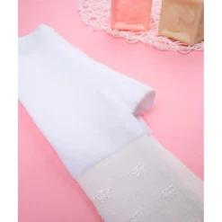 Medias blancas con lazos*Prenatal Best