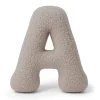 Hot - Almohada Infantil con Forma de Letra “A” Color Gris Claro “Bearly A” Descanso·Colchones Y Almohadas