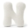 Best - Almohada Infantil con Forma de Letra “N” Color Blanco Roto “Bearly N” Descanso·Colchones Y Almohadas