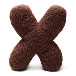 - Almohada Infantil con Forma de Letra “X” Color Marrón Oscuro “Bearly X”*MEOWBABY Best