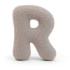 - Almohada Infantil con Forma de Letra “R” Color Gris Claro “Bearly R”*MEOWBABY Best