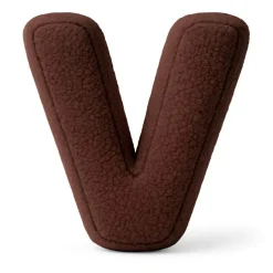 Clearance - Almohada Infantil con Forma de Letra “V” Color Marrón Oscuro “Bearly V” Descanso·Colchones Y Almohadas