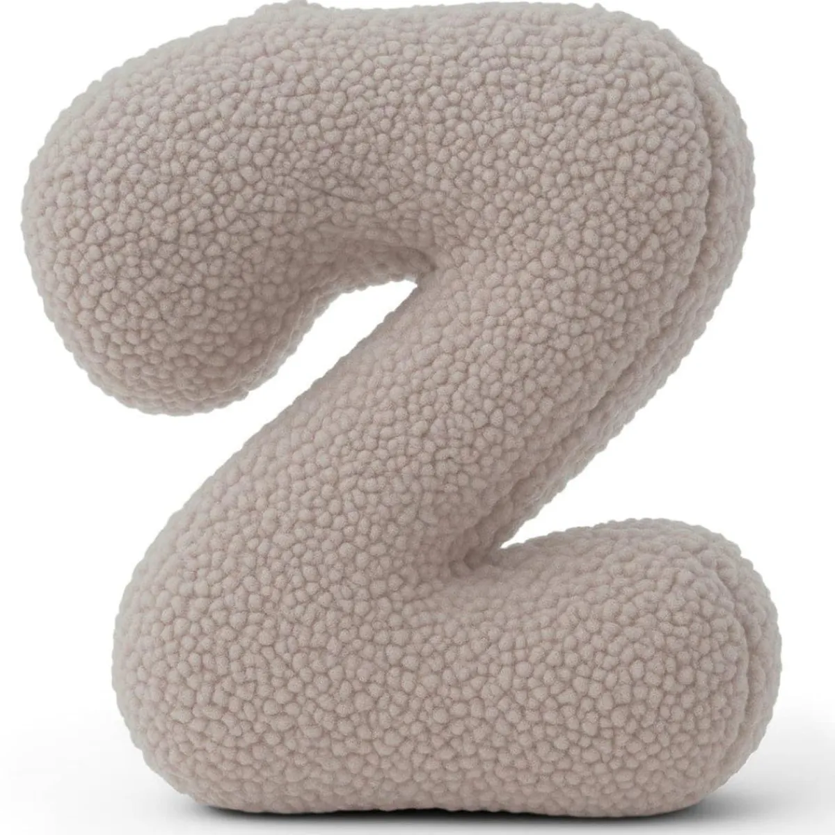 - Almohada Infantil con Forma de Letra “Z” Color Gris Claro “Bearly Z”*MEOWBABY