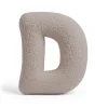 Online - Almohada Infantil con Forma de Letra “D” Color Gris Claro “Bearly D” Descanso·Colchones Y Almohadas