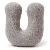 New - Almohada Infantil con Forma de Letra “U” Color Gris Claro “Bearly U” Descanso·Colchones Y Almohadas