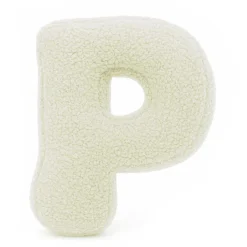 Discount - Almohada Infantil con Forma de Letra “P” Color Crema “Bearly P” Descanso·Colchones Y Almohadas