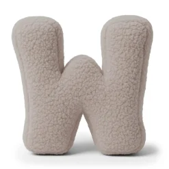 Best - Almohada Infantil con Forma de Letra “W” Color Gris Claro “Bearly W” Descanso·Colchones Y Almohadas