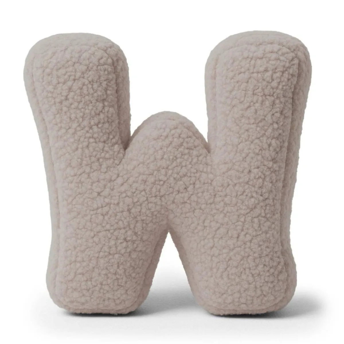 Best - Almohada Infantil con Forma de Letra “W” Color Gris Claro “Bearly W” Descanso·Colchones Y Almohadas