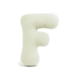 Hot - Almohada Infantil con Forma de Letra “F” Color Crema “Bearly F” Descanso·Colchones Y Almohadas