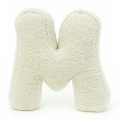 - Almohada Infantil con Forma de Letra “N” Color Crema “Bearly N”*MEOWBABY Online