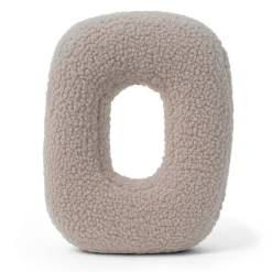- Almohada Infantil con Forma de Letra “O” Color Gris Claro “Bearly O”*MEOWBABY