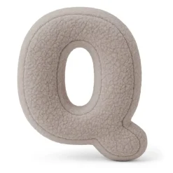 Best - Almohada Infantil con Forma de Letra “Q” Color Gris Claro “Bearly Q” Descanso·Colchones Y Almohadas