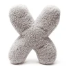 New - Almohada Infantil con Forma de Letra “X” Color Gris Claro “Bearly X” Descanso·Colchones Y Almohadas