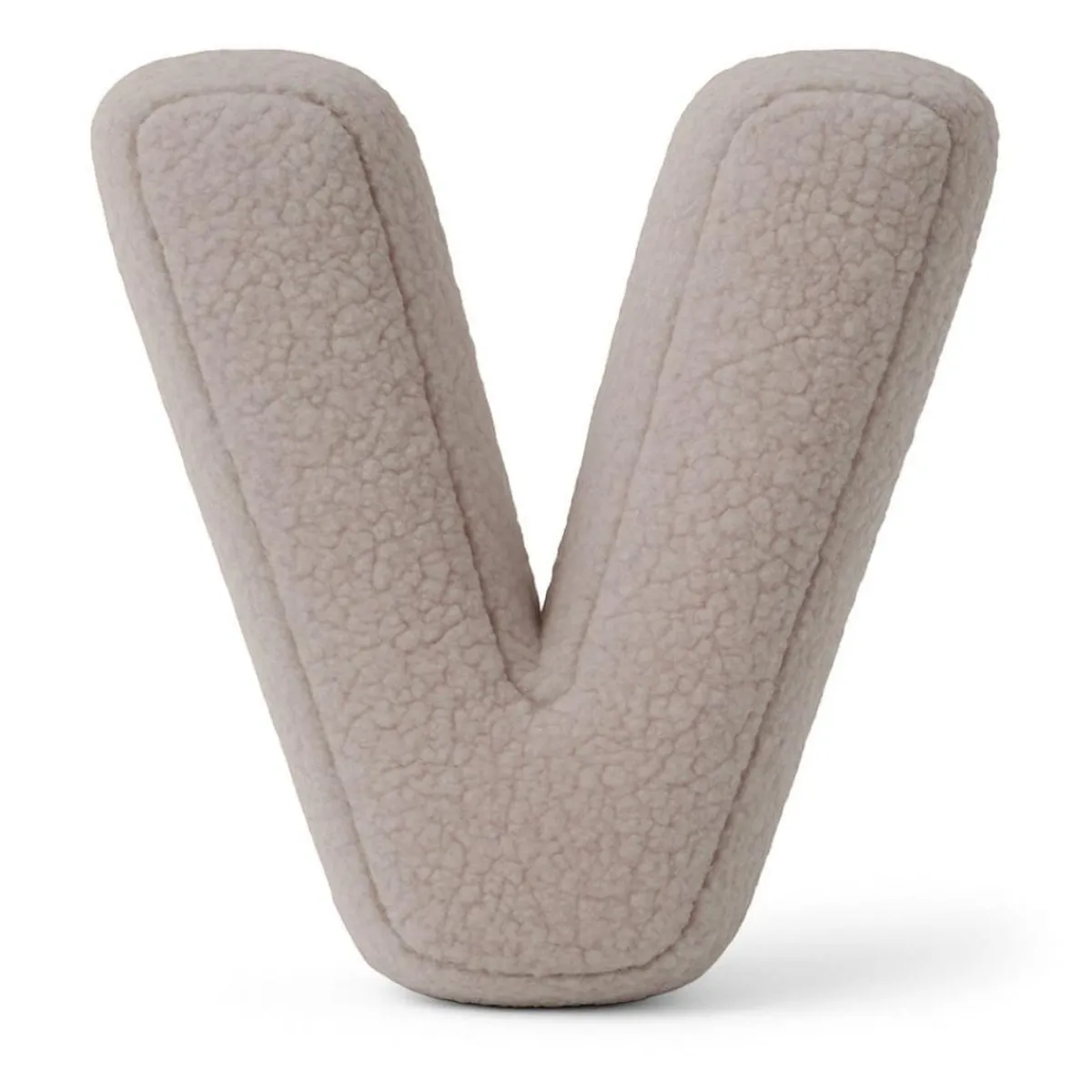 Best - Almohada Infantil con Forma de Letra “V” Color Gris Claro “Bearly V” Descanso·Colchones Y Almohadas