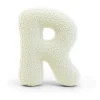 New - Almohada Infantil con Forma de Letra “R” Color Crema “Bearly R” Descanso·Colchones Y Almohadas