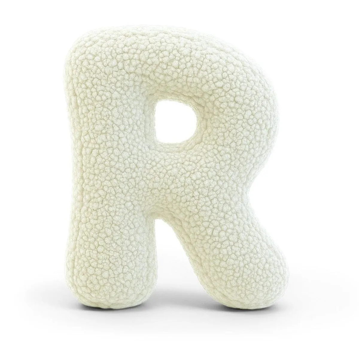 New - Almohada Infantil con Forma de Letra “R” Color Crema “Bearly R” Descanso·Colchones Y Almohadas