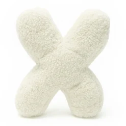 - Almohada Infantil con Forma de Letra “X” Color Crema “Bearly X”*MEOWBABY Best