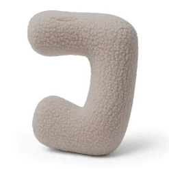 - Almohada Infantil con Forma de Letra “J” Color Gris Claro “Bearly J”*MEOWBABY New