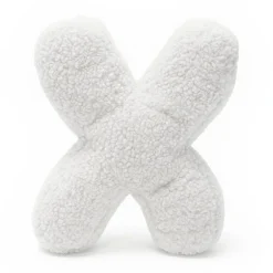 Hot - Almohada Infantil con Forma de Letra “X” Color Blanco Roto “Bearly X” Descanso·Colchones Y Almohadas
