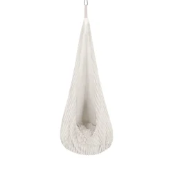 - Columpio Infantil Tipo Capullo Churros Color Blanco “Baby Cocoon Swing Cotton Candy White”*MEOWBABY Outlet