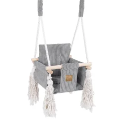 Discount - Columpio Infantil de Interior Cuadrado Color Gris “Square Swing Grey” Entretenimiento·Hamacas Y Columpios