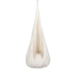 New - Columpio Infantil Tipo Capullo con Orejas de Oso Color Blanco “Baby Cocoon Swing Bearly” Entretenimiento·Hamacas Y Columpios