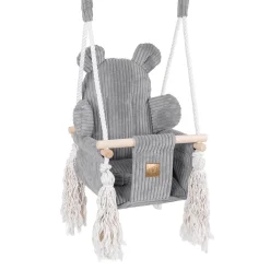 Best - Columpio Interior “Bear Swing” para bebés Gris Entretenimiento·Hamacas Y Columpios