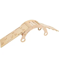 - Mecedora Infantil de Madera Natural con Tobogán, Escalera y Cojín Rosa “Medium Dream Rocker Classic” Entretenimiento·Hamacas Y Columpios