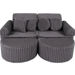 - Sofá Infantil Churros Pocket Max Color Gris Jurassic*MEOWBABY New