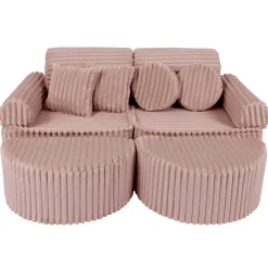 Online - Sofá Infantil Churros Pocket Max Color Rosa Chocolate Entretenimiento·Hamacas Y Columpios|Estilo De Vida