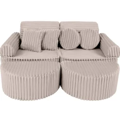 Online - Sofá Infantil Churros Pocket Max Color Beige Pebble Entretenimiento·Hamacas Y Columpios|Estilo De Vida