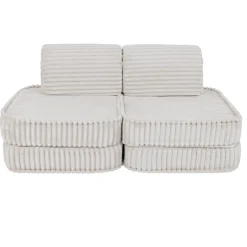 Best - Sofá Infantil Churros Pocket Basic Color Blanco Algodón Entretenimiento·Hamacas Y Columpios|Estilo De Vida