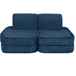 Clearance - Sofá Infantil Churros Pocket Basic Color Azul Medianoche Entretenimiento·Hamacas Y Columpios|Estilo De Vida