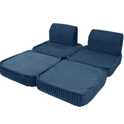 Clearance - Sofá Infantil Churros Pocket Basic Color Azul Medianoche Entretenimiento·Hamacas Y Columpios|Estilo De Vida