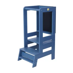 Hot - Torre de aprendizaje de Madera azul con pizarra Estilo De Vida