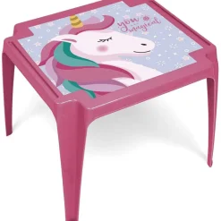 Mesa de plástico ZASKA-Unicornio de 50x55x44cm ㅤ*TOYS "R" US Sale