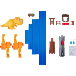 Best Metal Machines - Circuito con doble loop y T-Rex Vehículos Y Circuitos