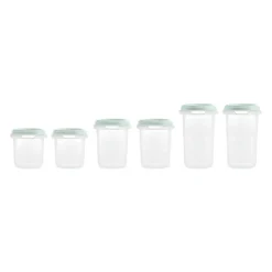 Sale - Set 6 recipientes herméticos menta Preparación Comida Y Accesorios·Termos, Recipientes Y Contenedores