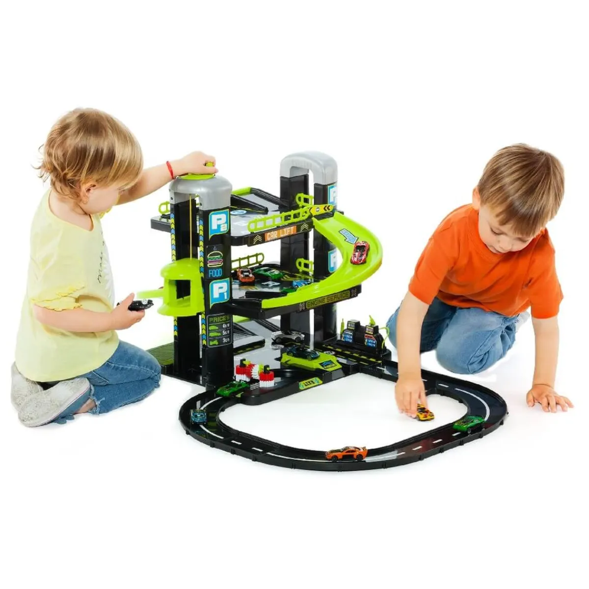 Clearance - Parking 3 Plantas con Pistas y Vehículos Vehículos Y Circuitos