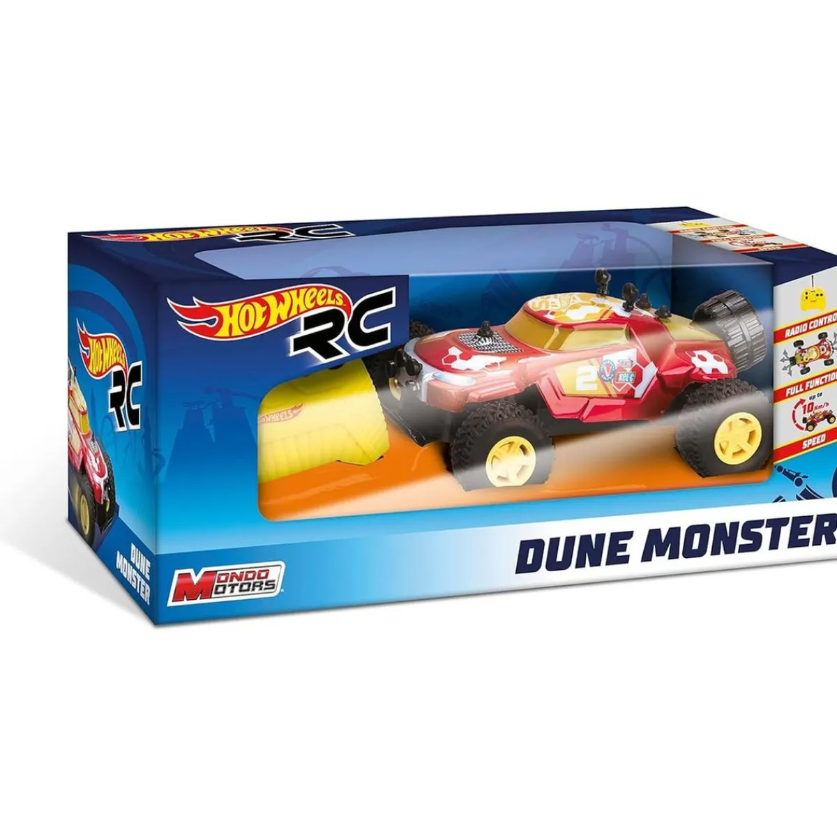 Mondo - Coche teledirigido Dune Monster a escala 1:24, frecuencia dual, velocidad hasta 10 km/h, carrocería Lexan (Varios modelos) ㅤ*MONDO MOTORS Hot
