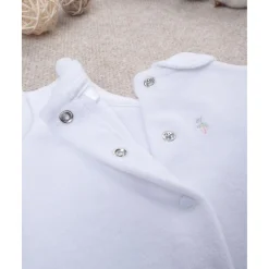 Monito de bebé blanco con osito de regalo*Prenatal Clearance