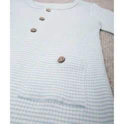 Discount Mono de bebé rib blanco/verde Recién Nacido·Ropa Y Accesorios|Ropa Y Accesorios·Peleles